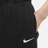 Nike Logo Print Ribbed Loose Fit Five-Point Shorts Women shorts Black DM6402-010