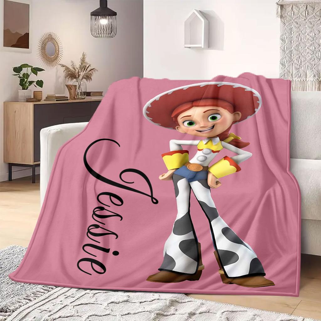 ToyStory Flannel Blanket Cartoon Print Design for Sofas Beds Bedrooms Chairs Travel Picnics Home Decor Great Gift New