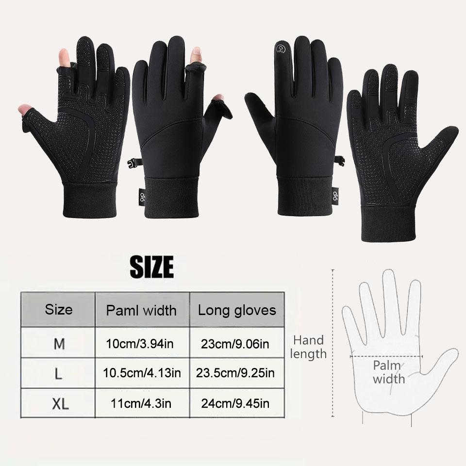 Silicone Anti Slip Warm Gloves for Men and Women Outdoor Sports Cycling Skiing Gloves Touch Screen Waterproof Hiking Gloves