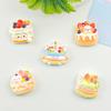 Cartoon Fruit Resin Accessories: DIY Hair Clips, Keychains, Lanyards, Water Cup Stickers, and Refrigerator Stickers.