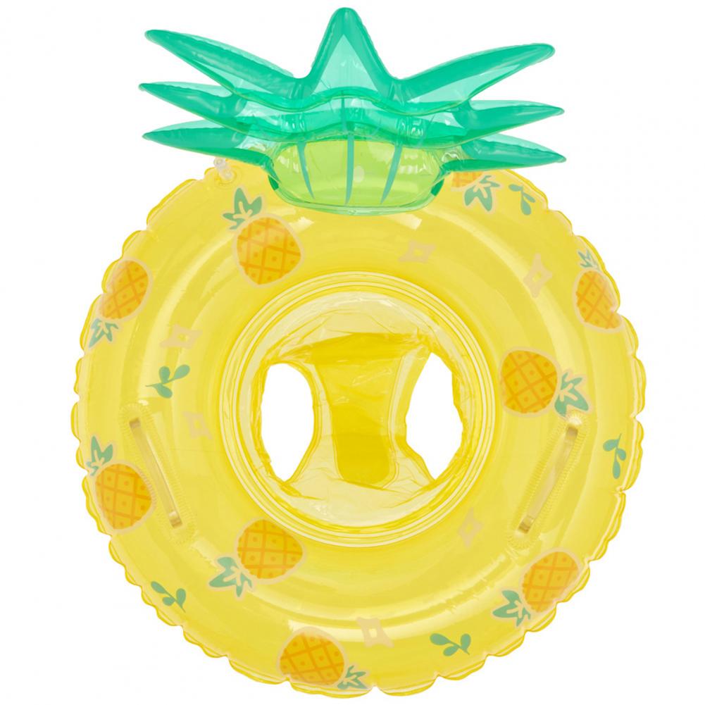 Nadmuchiwany pierścień do pływania dla niemowląt Ananas Truskawka Uroczy nadrukowany pierścień pod pachami PVC Letni basen dla dzieci Pływający pływak Wodna zabawka