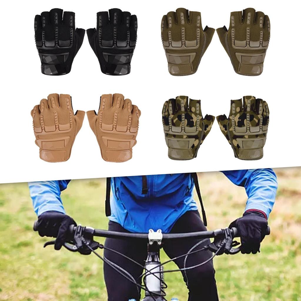 Half Finger Gloves Fingerless Gloves Comfortable Bike Gloves Gym Gloves for Running Driving Outdoor Activities Men Adults
