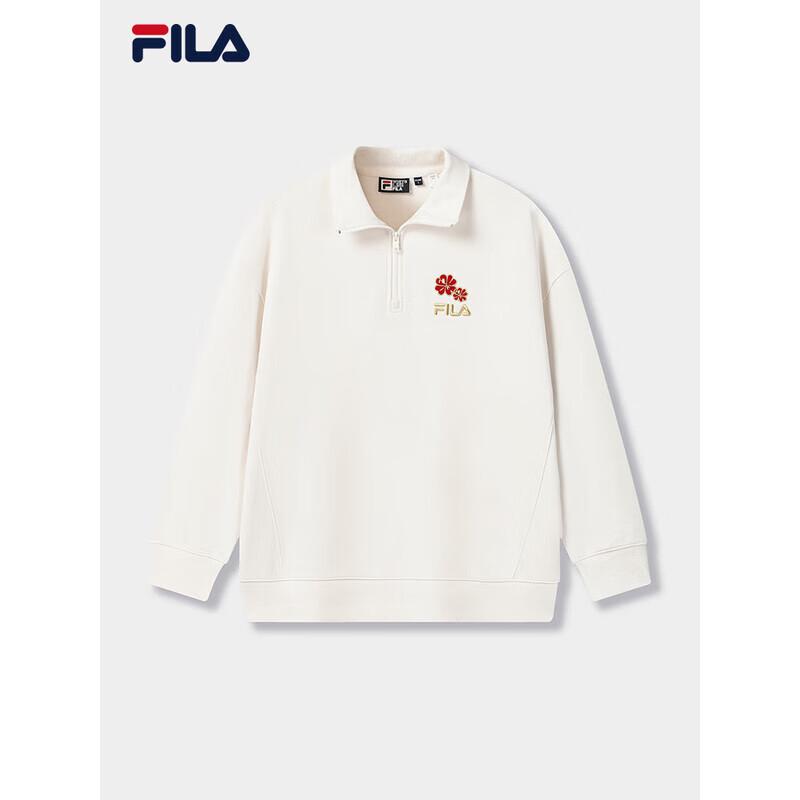 FILA Unisex Casual Knit Pullover Sweatshirt
