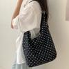 Korean Summer New Wave Point Commuter Bag Tote Bag Large Capacity Girls' Artistic Style Single Shoulder Underarm Bag