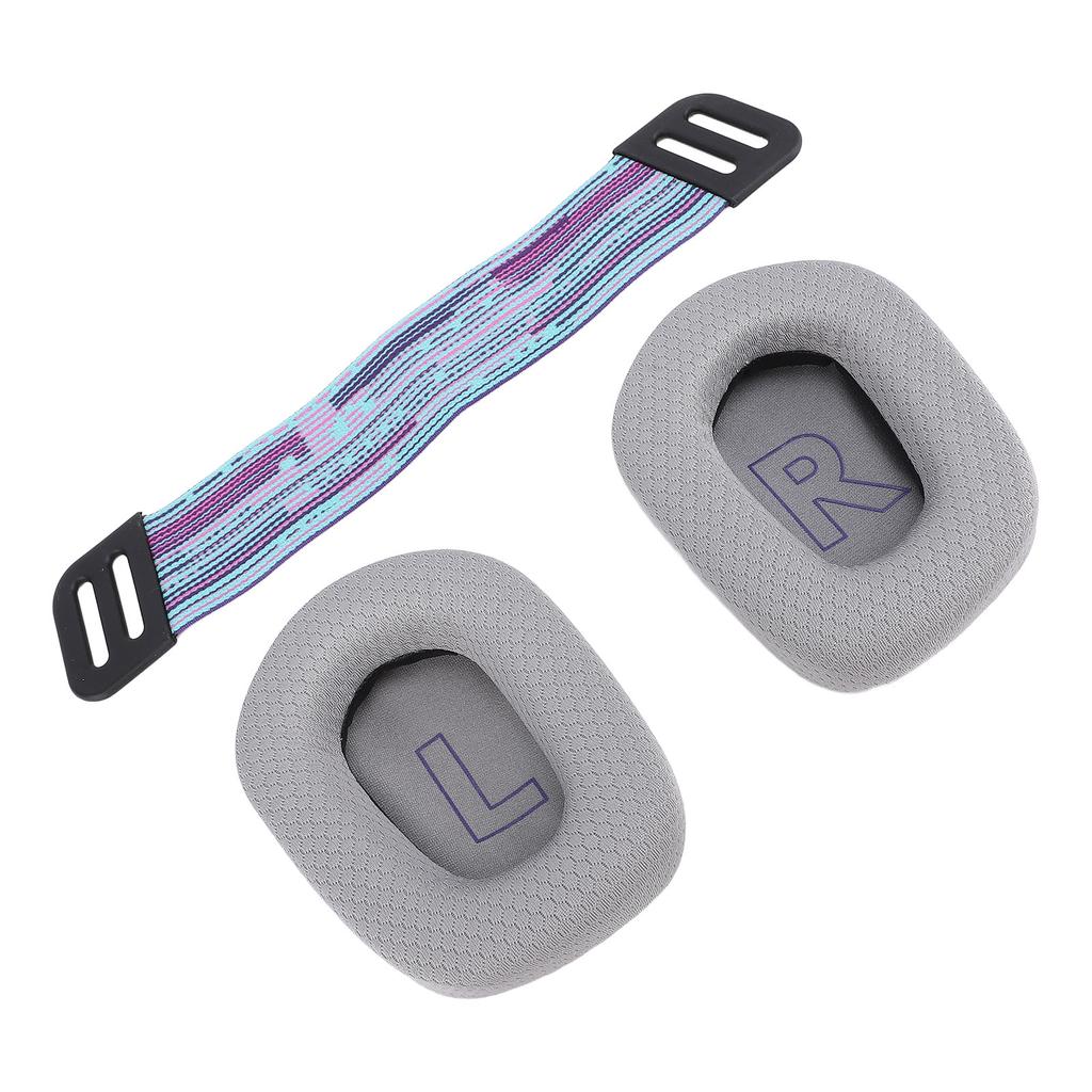 Headset Ear Pads Breathable Mesh High Density   Ear Cushions with Headband Straps for G733 Wireless G335 Wired Gaming Headset
