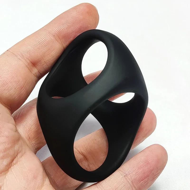 Penis Ring Reusable Silicone Semen Cock Ring Penis Enlargement Delayed Ejaculation Sex Toys For Men