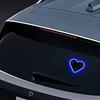 Solar Heart Shaped LED Car Light for Triangle Window Wireless Decorative Neon Lamp for Interior Exterior Suction Cup Mount Ambient Car Lighting
