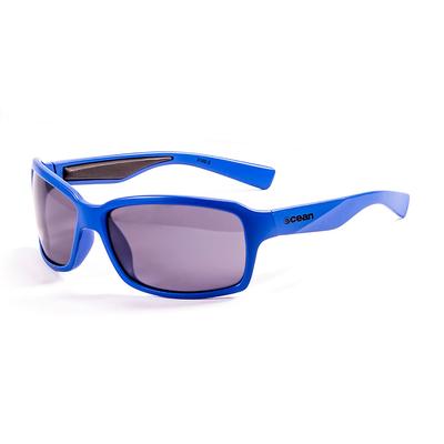 OCEAN VENEZIA Floating Wraparound UV Coated Recycled Shiny Blue Smoke Sunglasses, Shape, Protection, Impact-Resistant Lenses, Materials, (Polarized