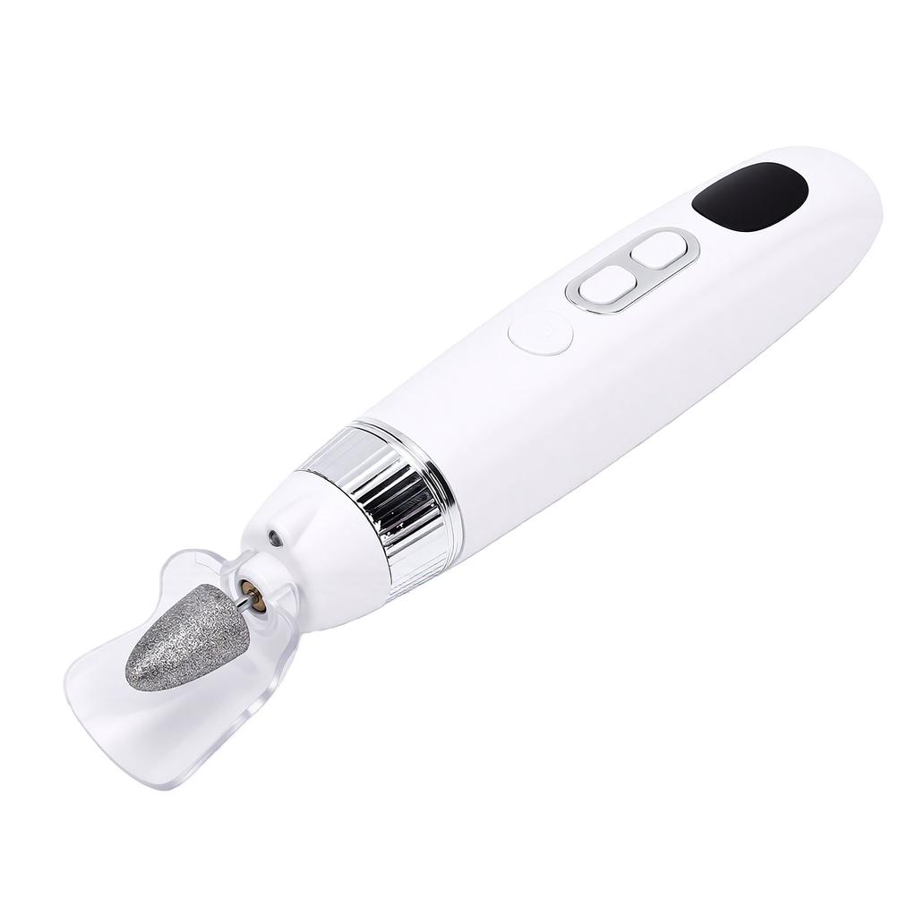 Electric Nail Drill Powerful Quiet Professional 12000 RPM Nail File with Display Screen for Nail Salon White