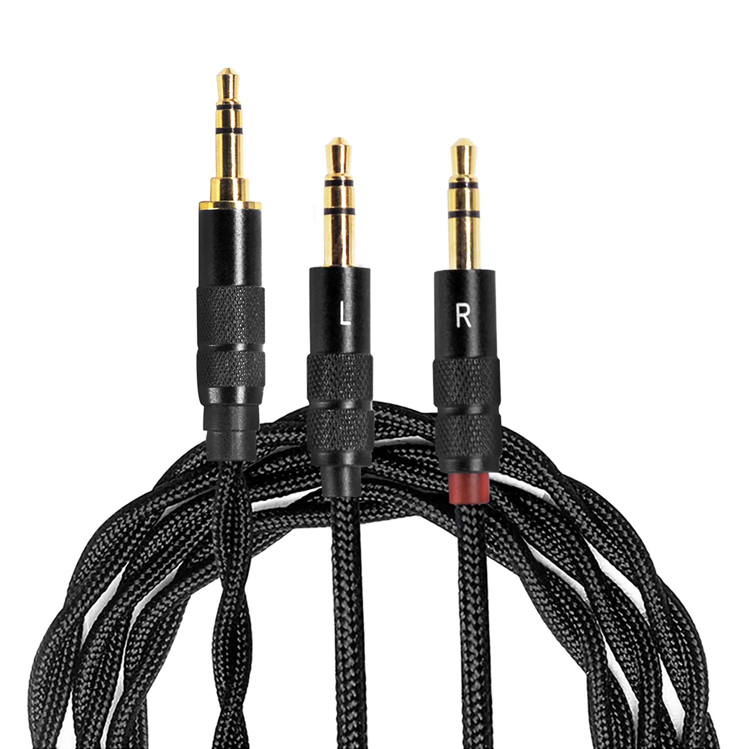 

3APLUS HD3 Headphone Replacement Cable 8 Cores Silver Plated Single Crystal Copper Compatible with SONY Headphone Length 3.5MM Re-Cable MDR-Z1R / чорний