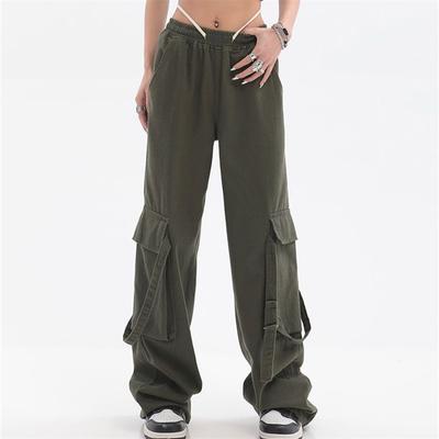 Autumn High Waist Trousers Trend Japanese Stytle Harajuku HipHop Punk Pants High Street CargoCasual Fashion Loose Pants Wide Leg