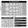 White Snowflake Christmas Atmosphere Decorations, Electrostatic Stickers, Glass Window Display Scenes