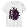 Where My Heart Blooms With TShirt Floral Skeleton Anatomy Gift For Him And Her