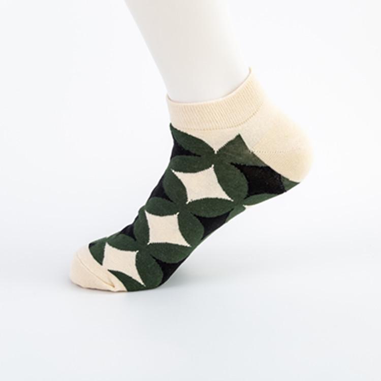 

Красочные повседневные носки-лодочки серии Tangram Cross-Border European size 40-46