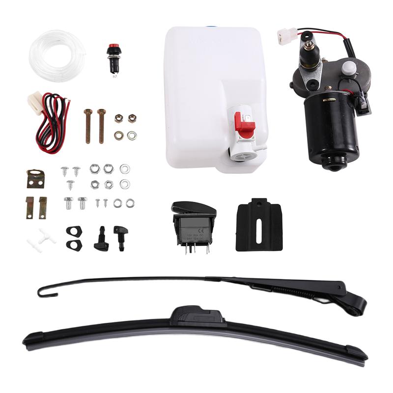A58X-Windshield Wiper Motor Kit For Polaris Ranger RZR UTV ATV Tracktor Tricycle Tractor- 12V Electric With Switch как