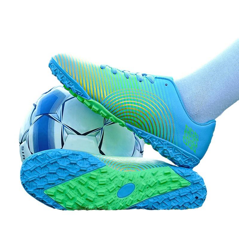 Adult & Youth Unisex Studded Football Shoes - Breathable, Durable, Artificial Turf TF Kicking Shoes for Training