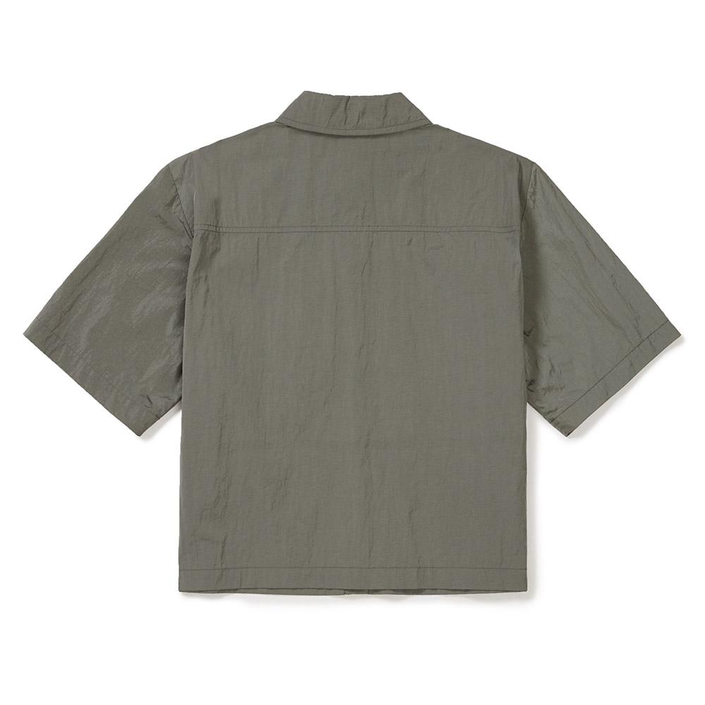 SNOWPEAK Bright Women's Semi Crop Short Sleeve Shirt Olive (S24MWFSH75)
