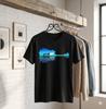 Guitar Soundwave T-Shirt Musician Lake Reflection Art Tee - H012