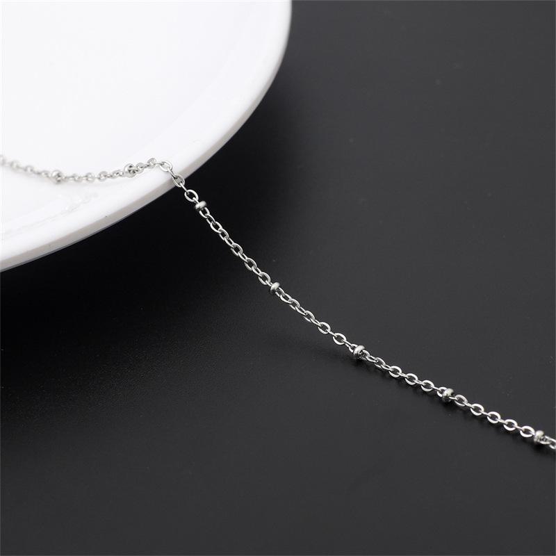 Lanț Fin din Oțel Inoxidabil 304 și Oțel Titan pentru Bijuterii, Breloc, Panou Publicitar sau Geantă