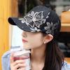 WTEMP Summer Female Butterfly Lace Rhinestone Breathable Sunscreen Baseball Cap Mesh Solid Color Fashion Versatile Caps