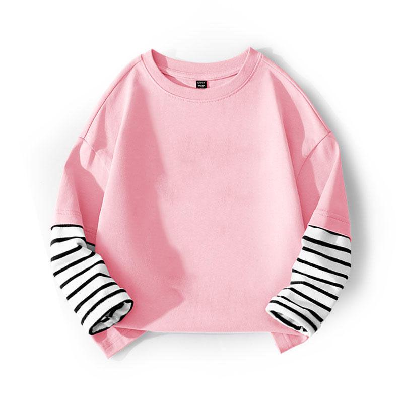 Spring and Autumn Girls'  Casual Base Shirt Children's Top