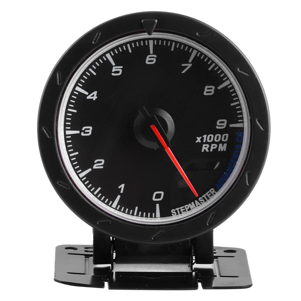 Wskazówka obrotomierza 0?9000RPM Biało-czerwona dioda LED 65mm Średnica 12V Auto Instrument