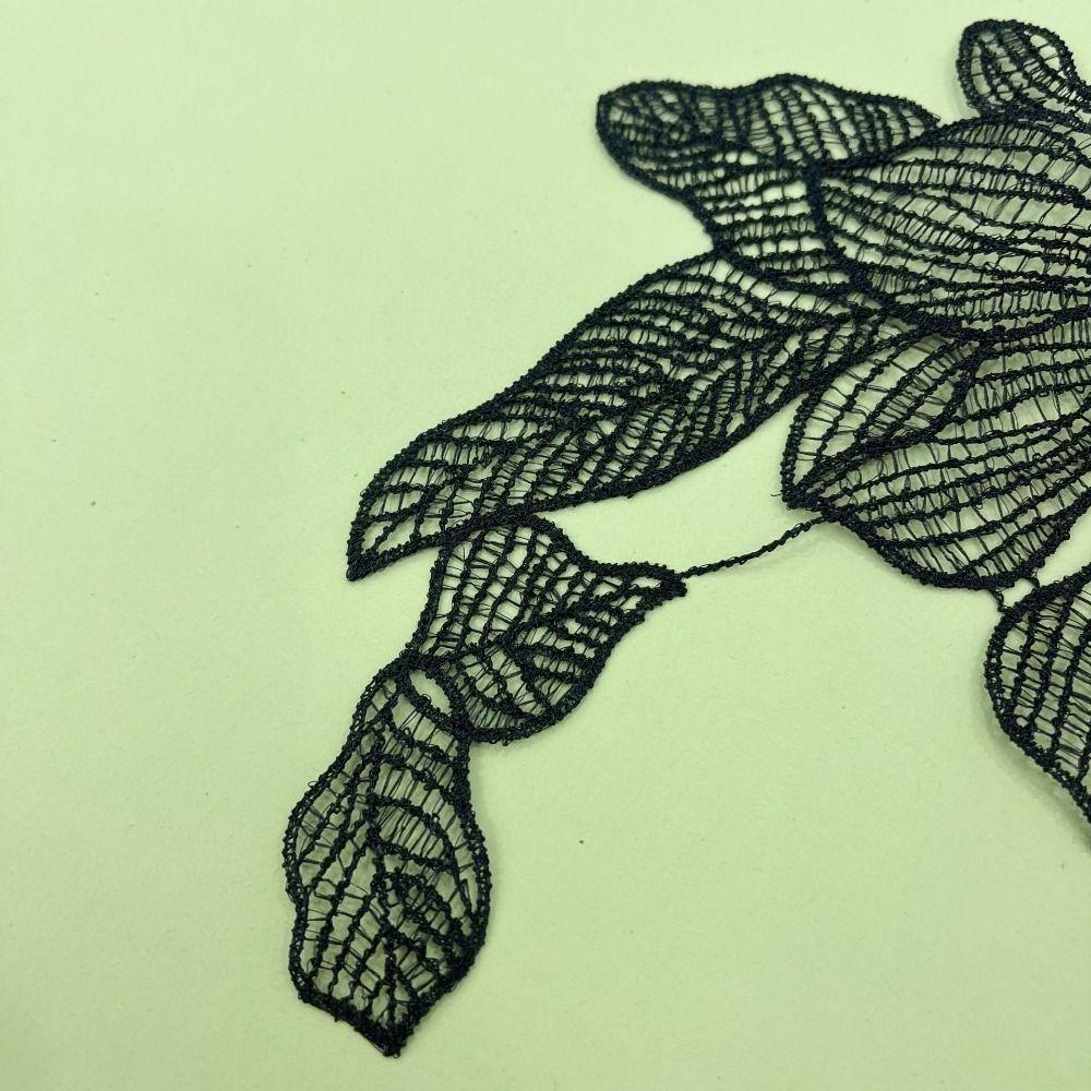 White Flower Lace Applique Handmade Cloth Applique Garment Decoration Cloth Patch  Dressmaking