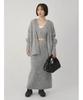 Emi Shaggy Knit Cardigan 13WND254038GRYF