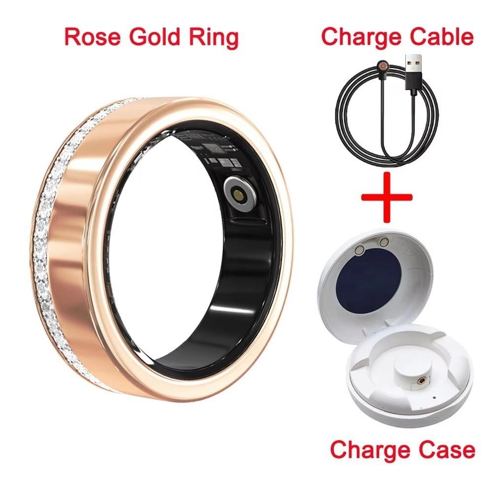 IP68 Waterproof Pedometer Fitness Ring -studded Health Tracker Ring Smart Ring Fitness