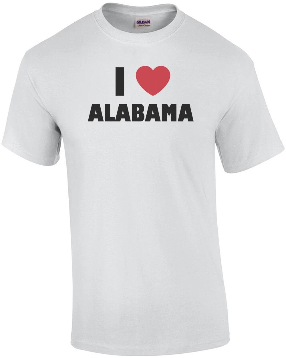 I love alabama - alabama t-shirt 4XL