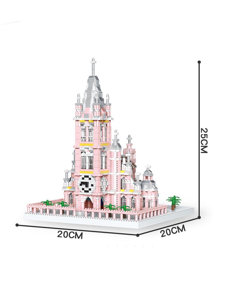 Knew Built Louvre Micro Mini Building Blocks for Adult Architecture Toys Set Construction Arc Triomphe Eiffel Assembly Bricks