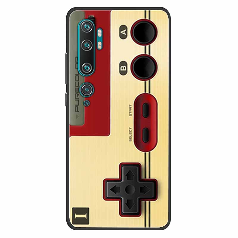 For Xiaomi Mi Note 10 Case Silicone Soft Owl Lion TPU Fashion Back Cover For Xiaomi Mi Note10 Cases Protective Printed Covers