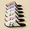 Fashion Cute Panda Plush Home Slippers for Women Comfortable Soft Sole Bedroom Cotton Shoes Woman Winter Non Slip Warm Indoor Slippers