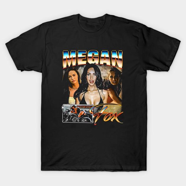

Men Black Print T-shirt Megan Fox 3.11 No-Cut Transfer Paper Print Cotton Tshirt - Men s Summer Cotton Graphic Tee S
