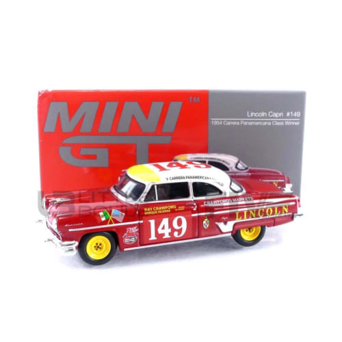 

TrueScale Miniatures MINI GT 1/64 Scale Lincoln Capri Carrera Panamericana Class 1954 Winner #149 Left-Hand Drive Finished Model