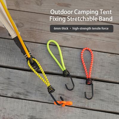 Elastic String Practical Durable Reusable Elastic Band Outdoor Camping Tent Fixing Stretchable Band Tent Elastic Rope Backpacking Supplies