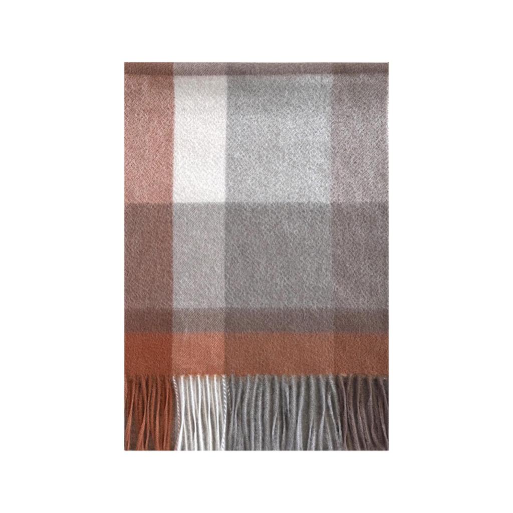 2025 British Plaid Wool Scarf for Men & Women - Warm, Autumn/Winter Style