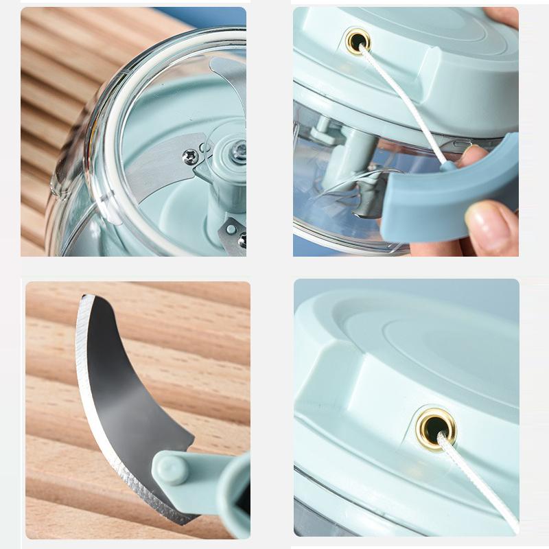 Manueller Lebensmittelzerkleinerer mit 500 ml und 900 ml Fassungsvermögen