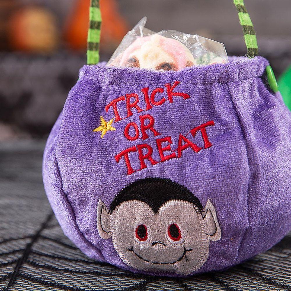Dětská čarodějnická elfí dýňová kabelka dárková taška halloweenská taška na sladkosti koleda
