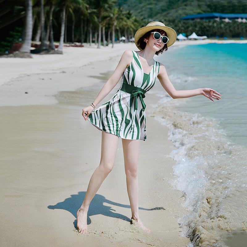 Yimeishan Women's Conservative Long-Sleeve One-Piece Swimdress