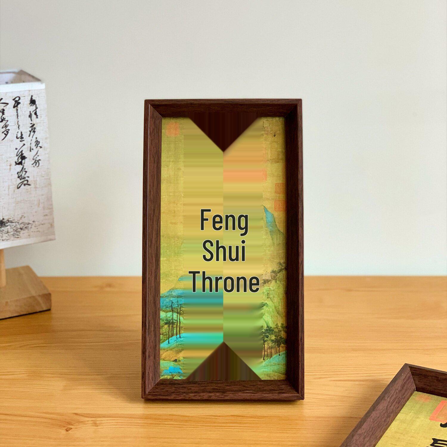 Chinese Calligraphy Motivational Photo Frame for Desk and Office Decor