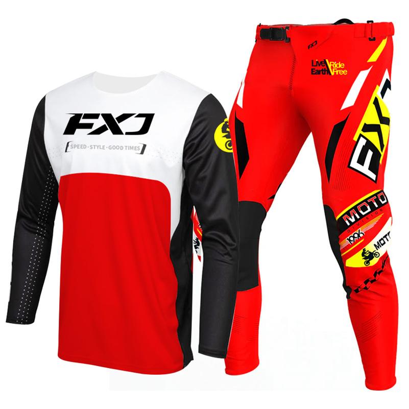 Motokroso pavarų komplektas vaikams 4 5 6 7 8 9 10 11 12 13 metų Jaunimas vaikas Motociklas berniukas Mergaitė Jersey Pant Kits lenktyninis kostiumas Visureigis Enduro MX MTB