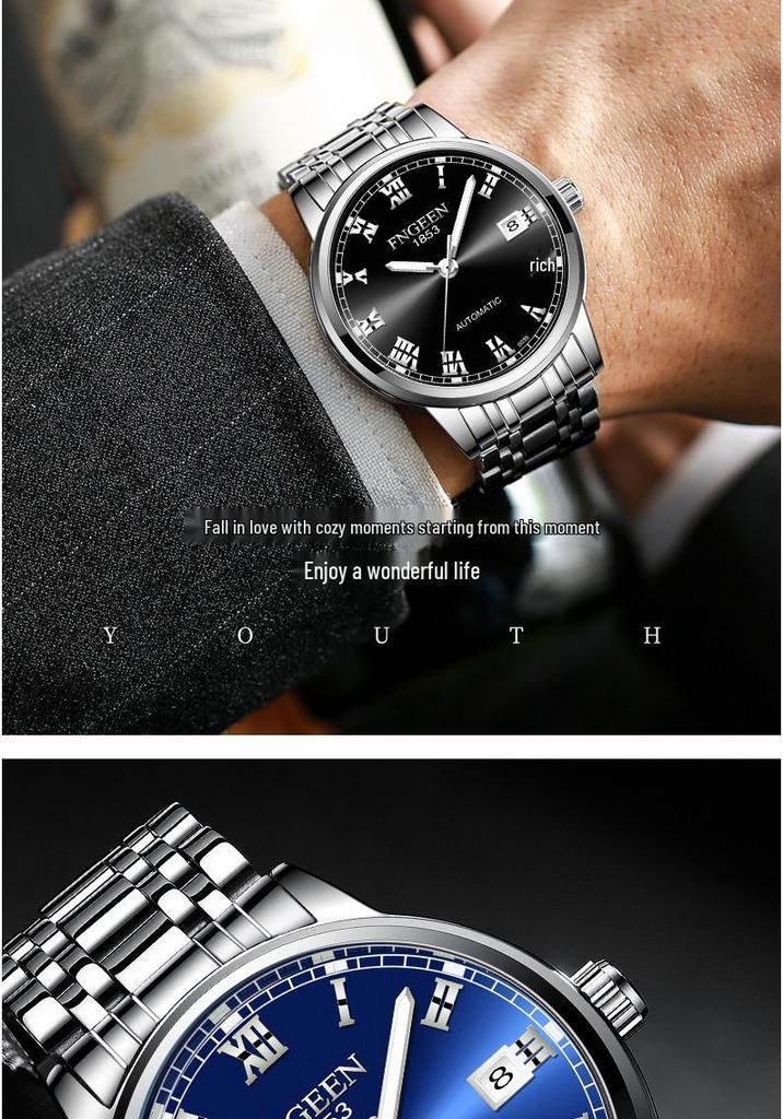 Orologio Meccanico Automatico Impermeabile da Uomo Fenzun 2020 con Calendario Vuoto