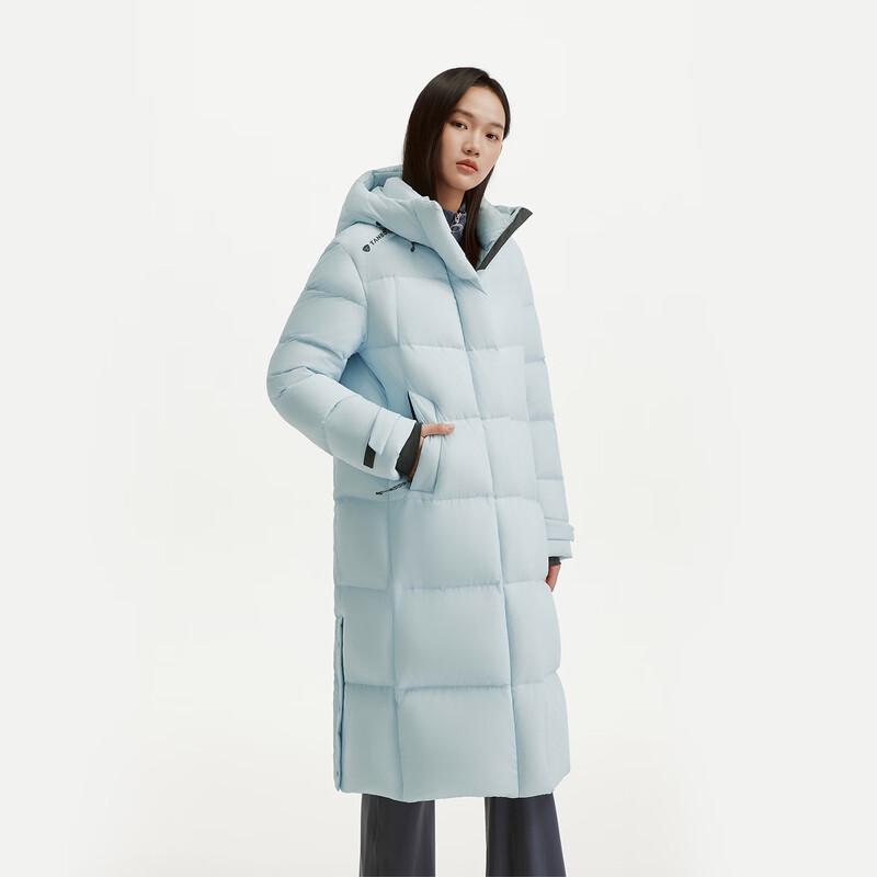 Tanboer Women's Long Hooded Down Jacket