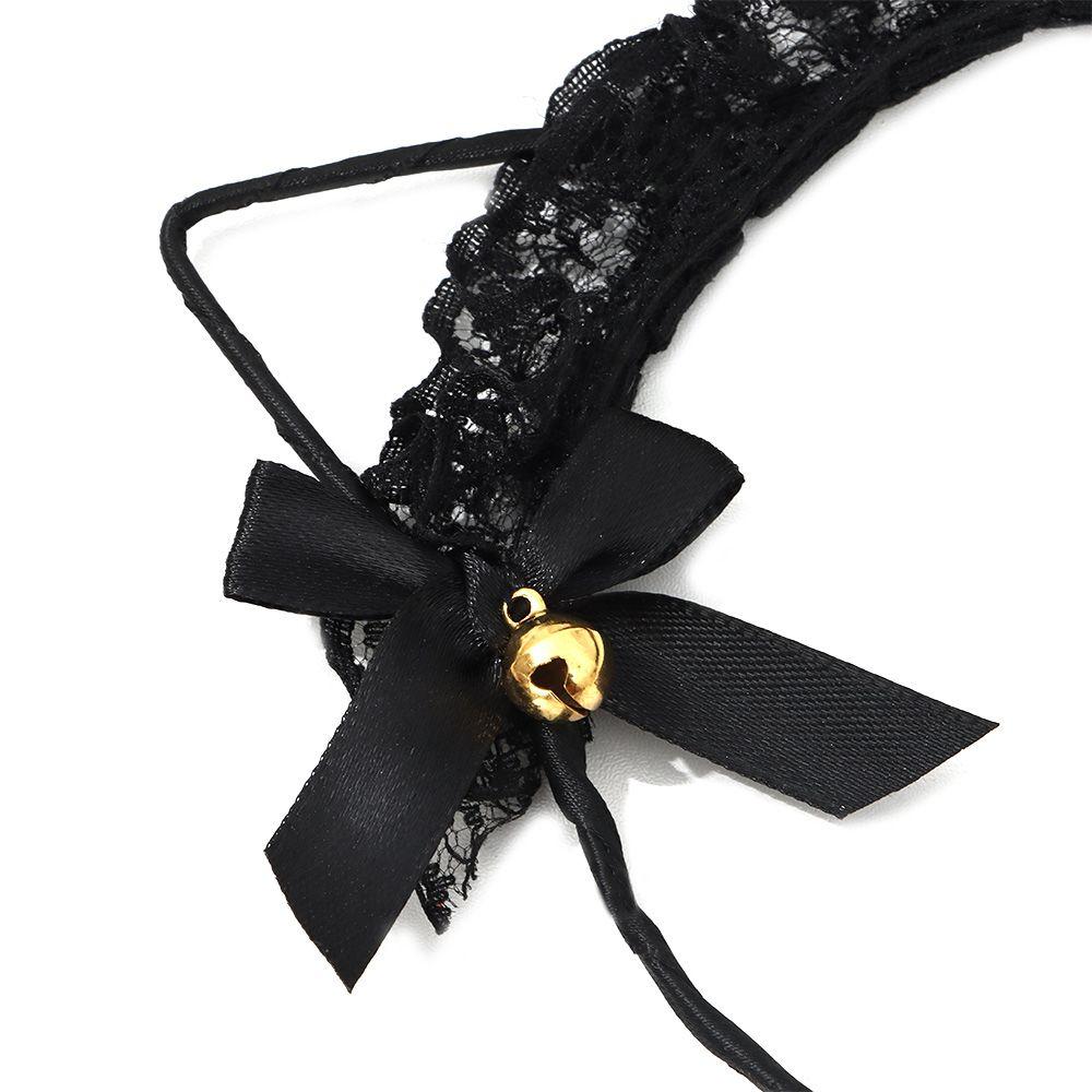 Frauen Niedliche Spitze Katzenohren Haarband Solide Schleife Haarband Stirnband Frauen Kopfschmuck Mädchen Prinzessin Tiara Haarschmuck
