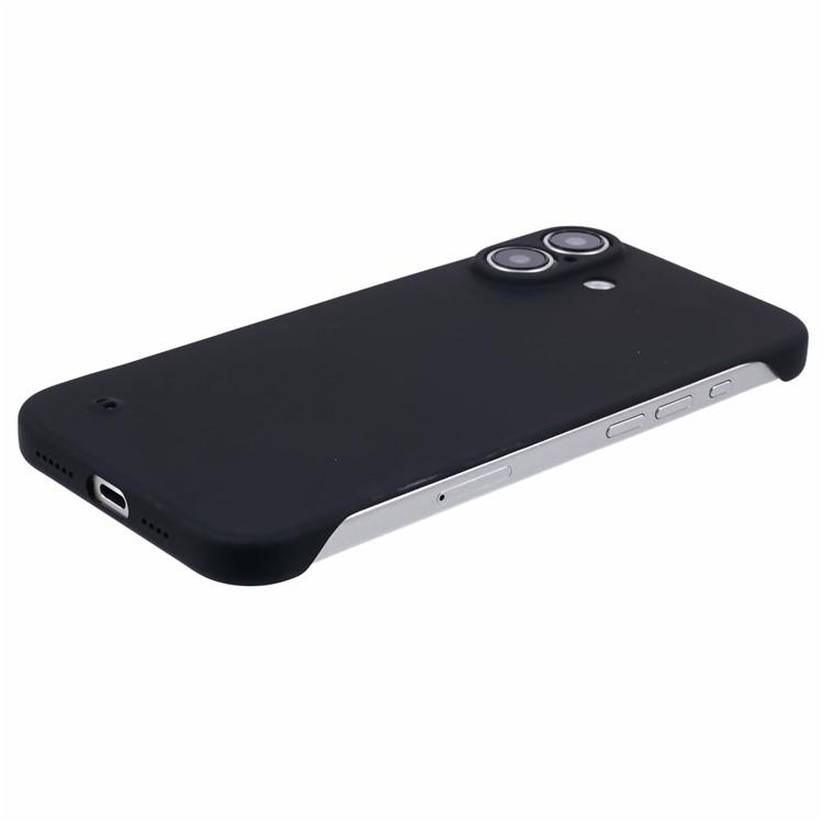 For iPhone 16 Frameless Case Hard PC Slim Minimalist Phone Cover Skin-Touch