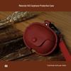 Compatible Protective Case for Motorola MOTO BUDS I40 ANC Earbuds - Soft Leather Shell