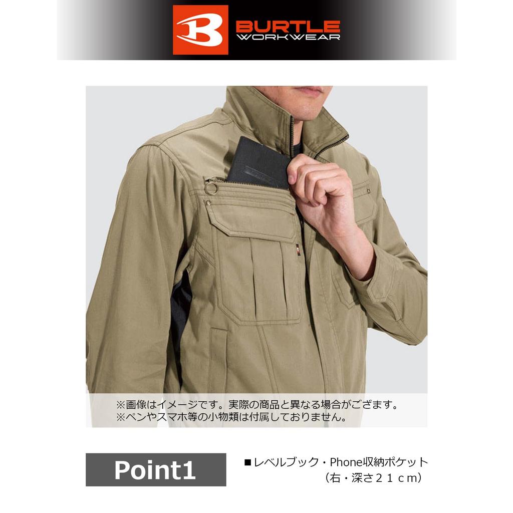 BURTLE 6091 Jacke nebelblau L