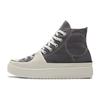 Chuck Taylor All Star Construct Trendy Versatile High-Top Canvas Shoes Unisex Grey-White