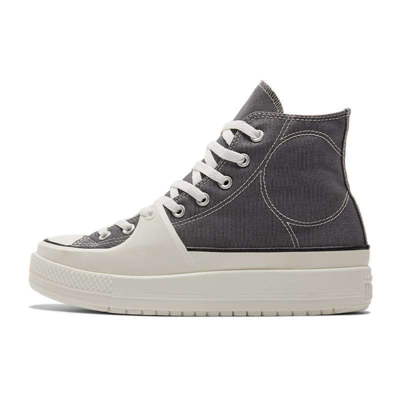 

Converse Chuck Taylor All Star Construct Trendy Versatile High-Top Canvas Shoes Unisex Grey-White 40.5